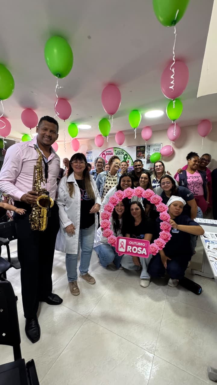 ESF Cabocla promove ação de conscientização sobre Outubro Rosa e Outubro Verde em Arraial do Cabo